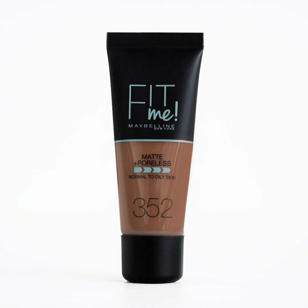 Maybelline Fit Me Matte & Poreless Foundation 352 Truffle Cacao X 3