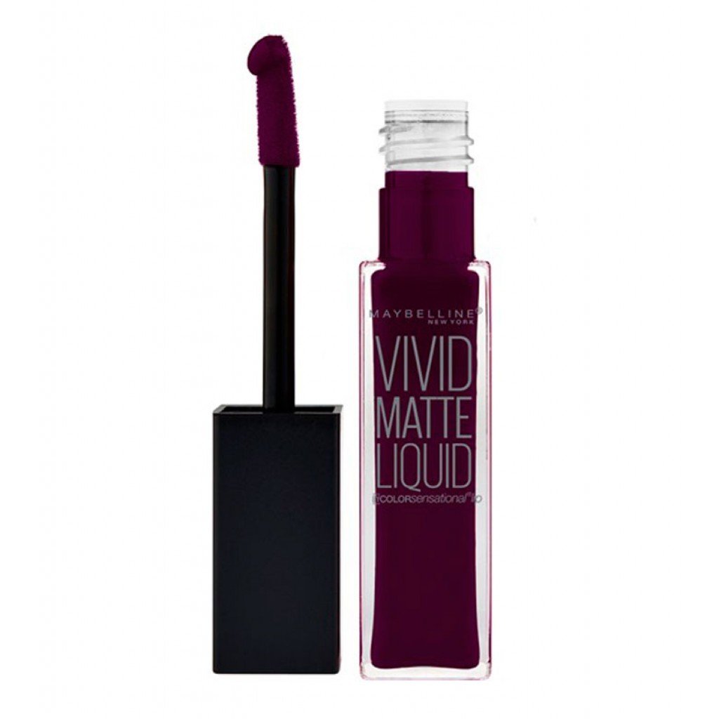 Maybelline Vivid Matte Liquid 45 Possessed Plum X 3