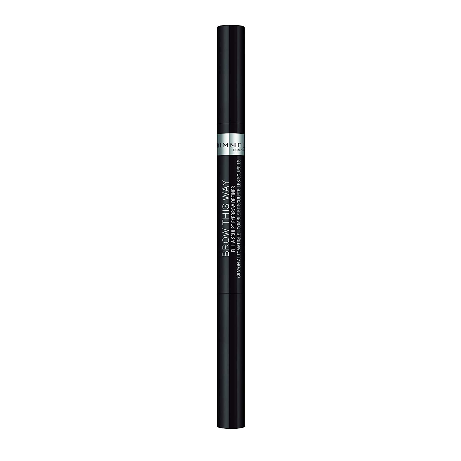 Rimmel Brow This Way Fill & Sculpt Eyebrow Definer Pencil 04 Soft Black ...