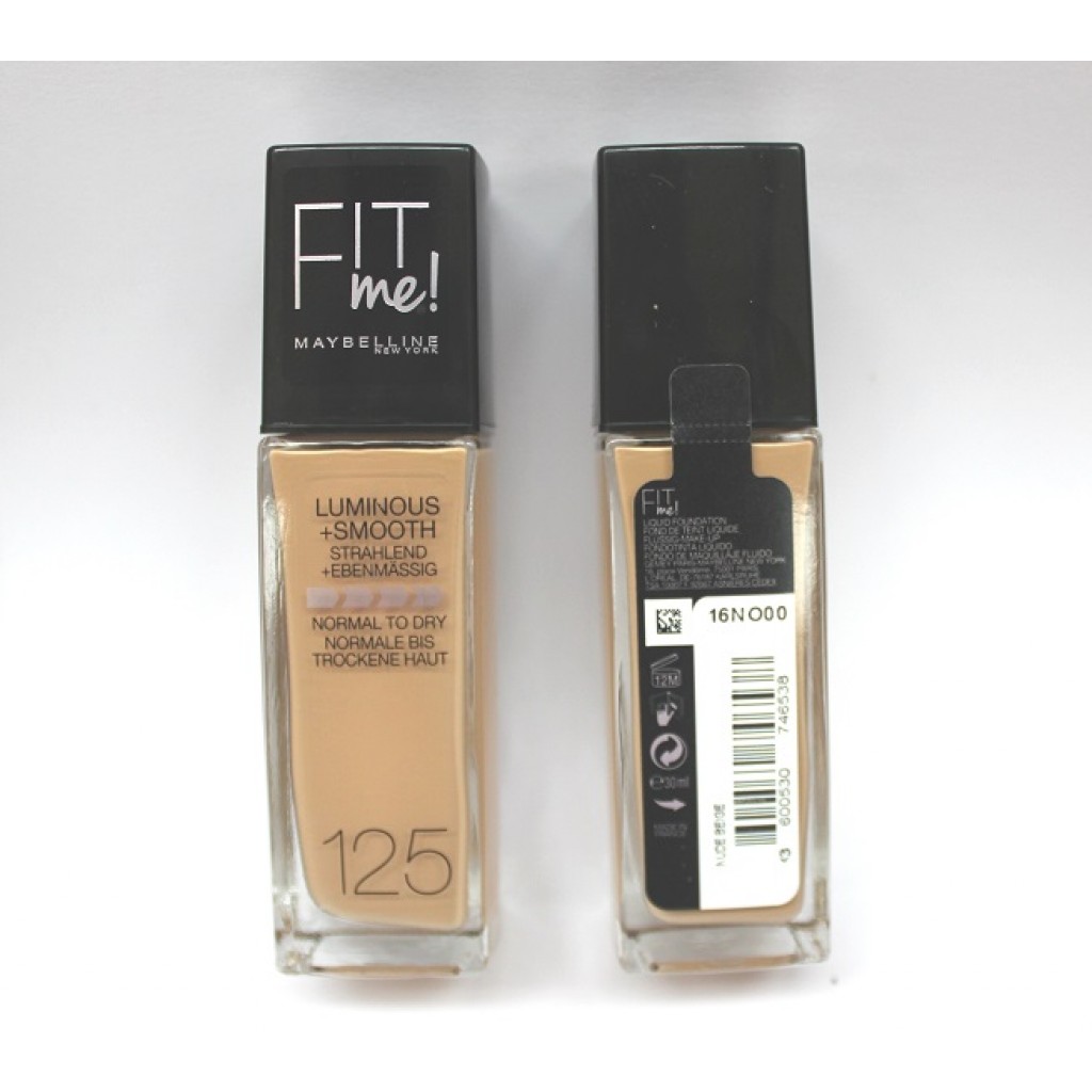 Maybelline Fit Me Foundation 30ml 125 Nude Beige X 3