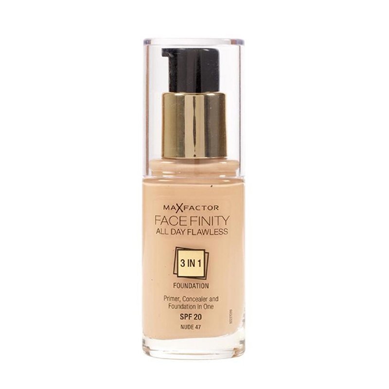 Max Factor Face Finity All Day Flawless Foundation 47 Nude X 3