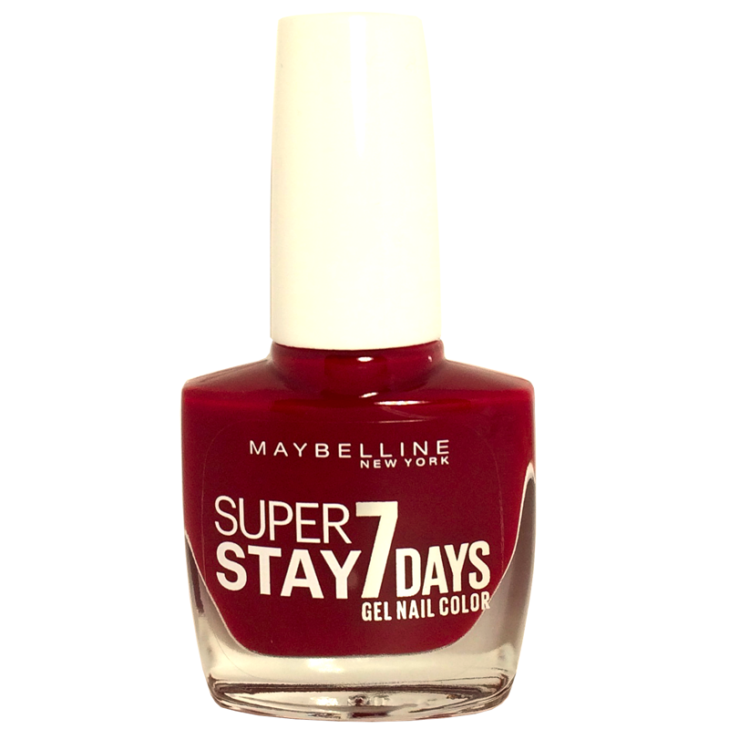 X Days Sin Nail Maybelline 501 Superstay 6 Polish Cherry 7
