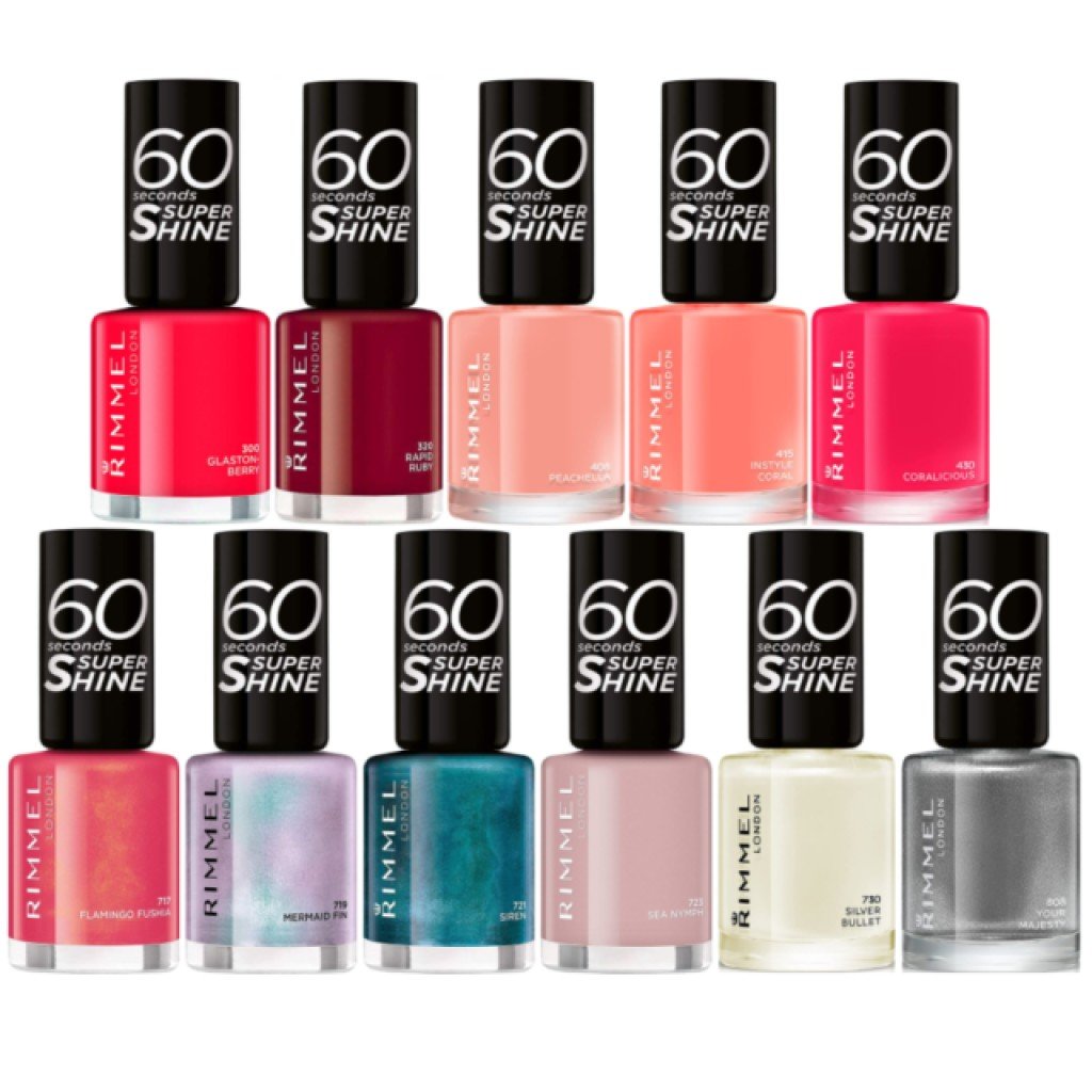 Rimmel 60 Second Nail Polish Assorted X 50